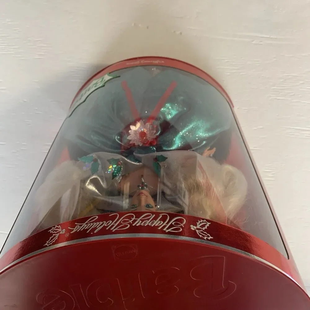 VTG Rare 1995 Vintage Holiday Barbie CIB SEALED Red Dress